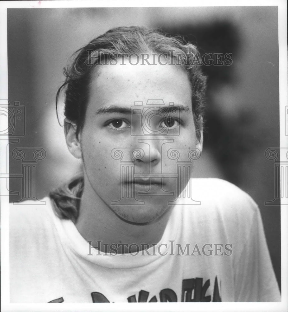 Press Photo Leif Lamon, Mountain Brook High Art Student, Birmingham, Alabama - Historic Images