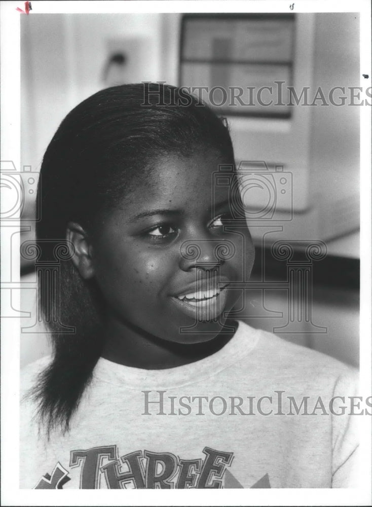 1993 Press Photo Tayla Thomas, High School Student, Birmingham, Alabama - Historic Images