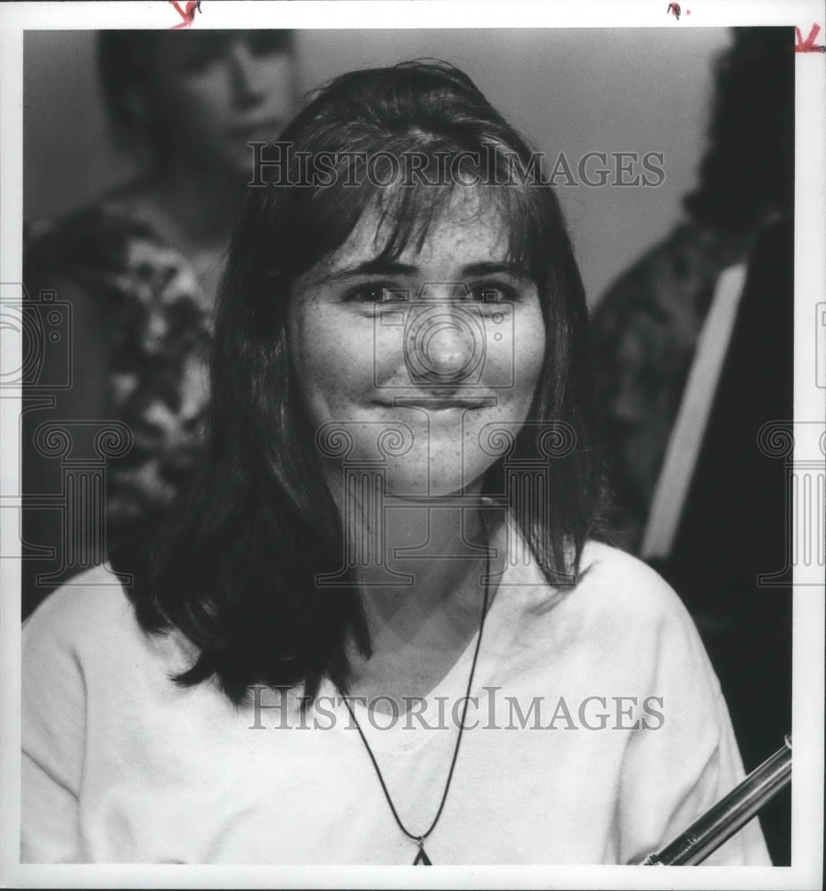 Press Photo Mariah DeRocher, Forestdale Baptist School Student, Birmingham - Historic Images