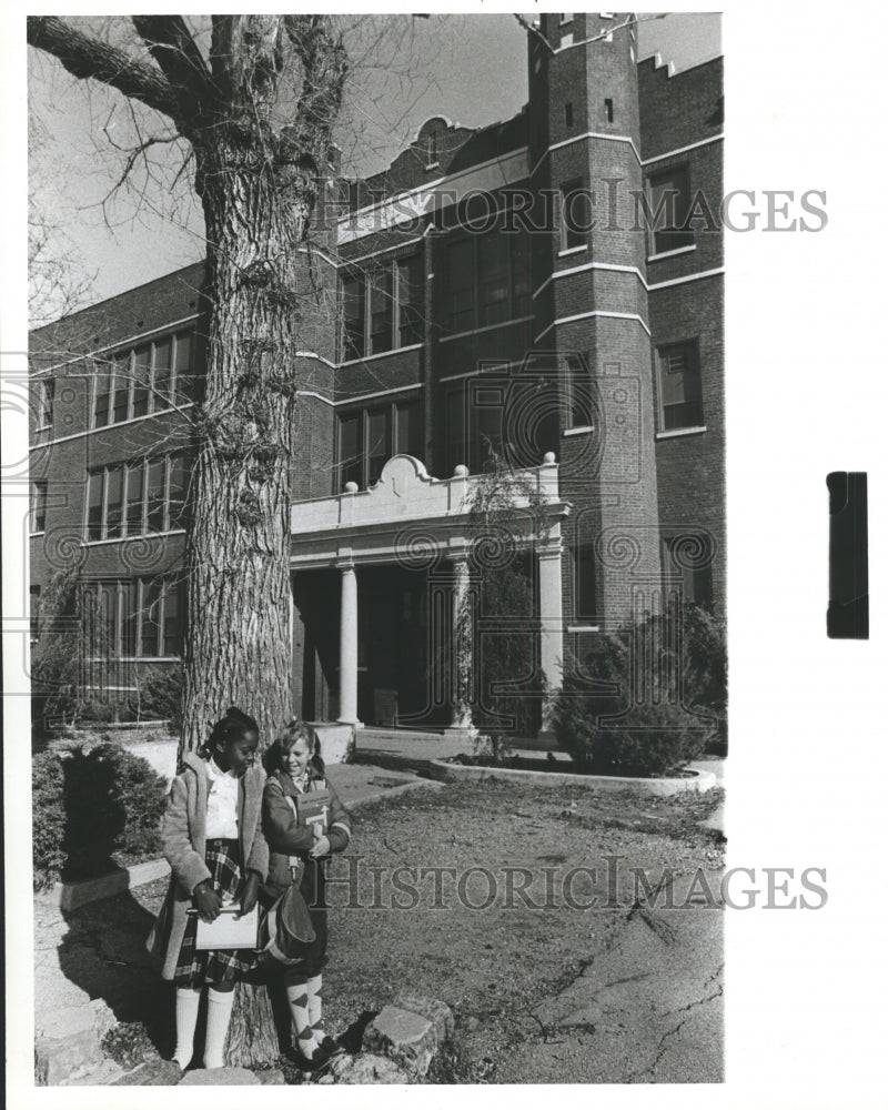 1982 Press Photo Diedra Pinkney, Patty Pennington, Avondale School, Birmingham - Historic Images