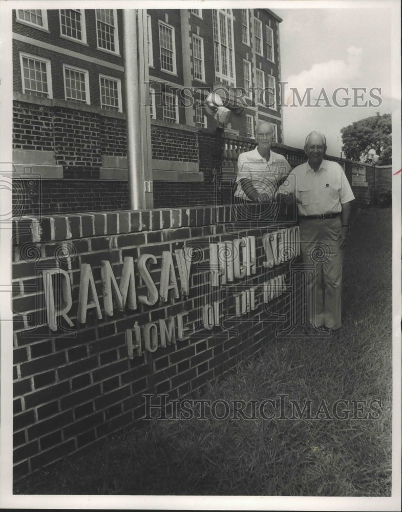 Alabama-Birmingham-Charlie Sanders and Heyward Allen at Ramsay High-Historic Images