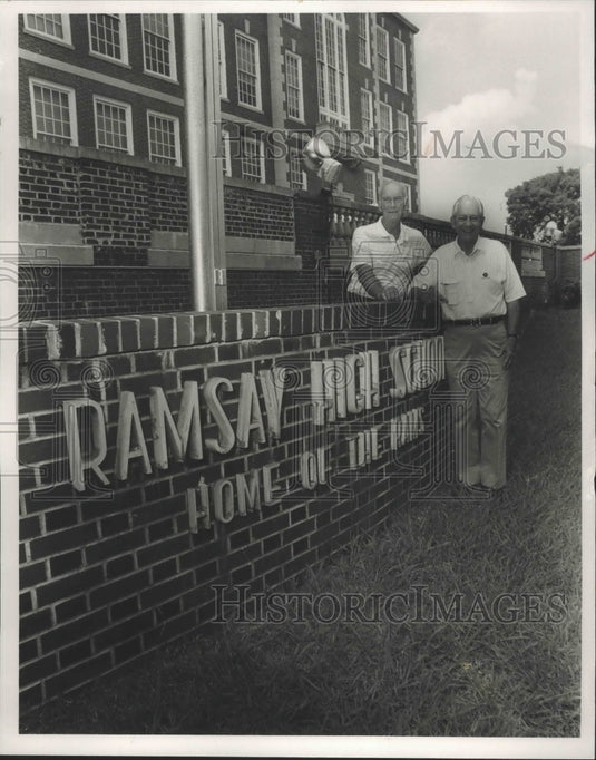 Alabama-Birmingham-Charlie Sanders and Heyward Allen at Ramsay High-Historic Images