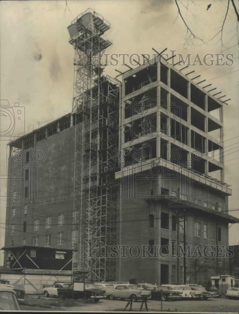 1960 Press Photo Addition to Southern Bell Main Office, Birmingham, Alabama - Historic Images