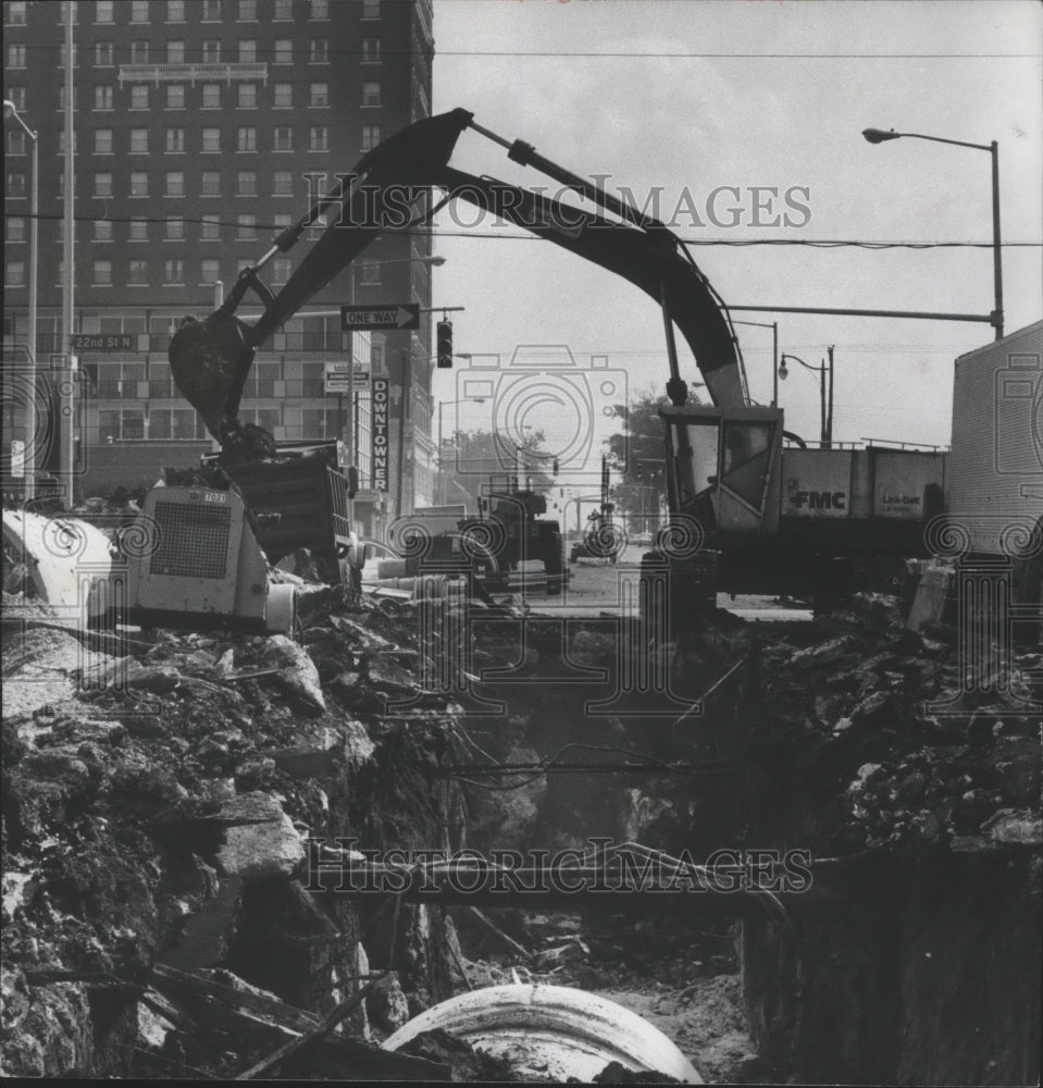 1978 Construction Work in Downtown Birmingham, Alabama-Historic Images