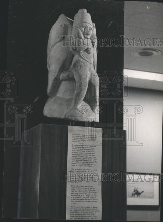 1959 Press Photo Alabama-Birmingham Museum of Art, Ancient Goddess from Jordan.-Historic Images