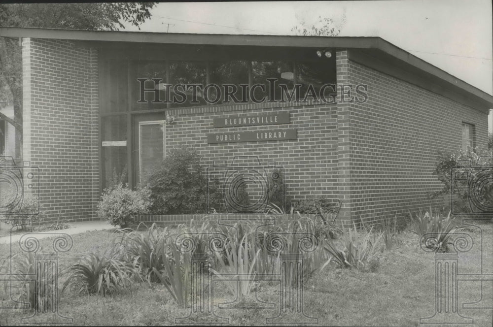 1963 Press Photo Alabama-Blountsville Public library building - abna06775 - Historic Images