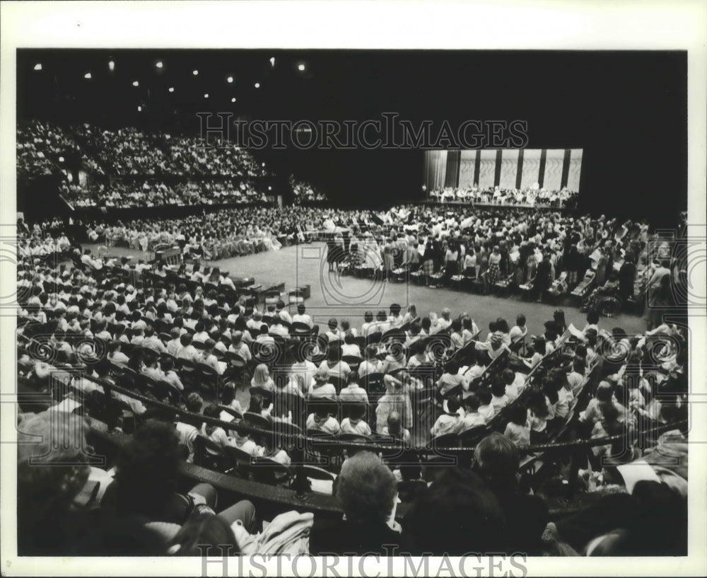 1980 Press Photo Alabama-Birmingham Children&#39;s Song Festival audience. - Historic Images