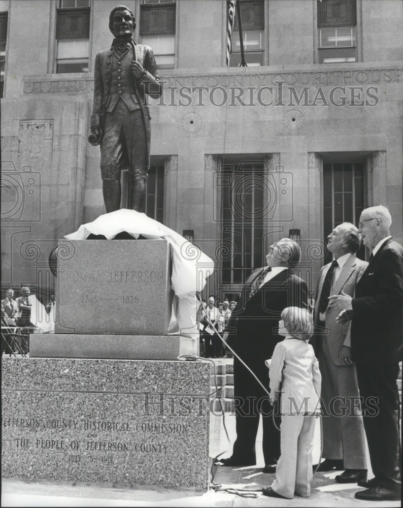 1977 Sculptor's Great-Grandson Unveils Statue, Birmingham, Alabama-Historic Images