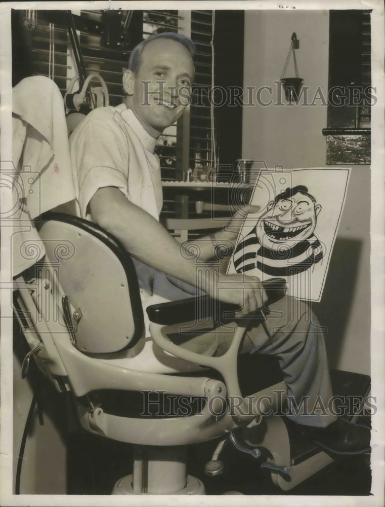 1953 Alabama-Bessemer Dentist-Cartoonist, Dr. Lester B. Bransfield. - Historic Images