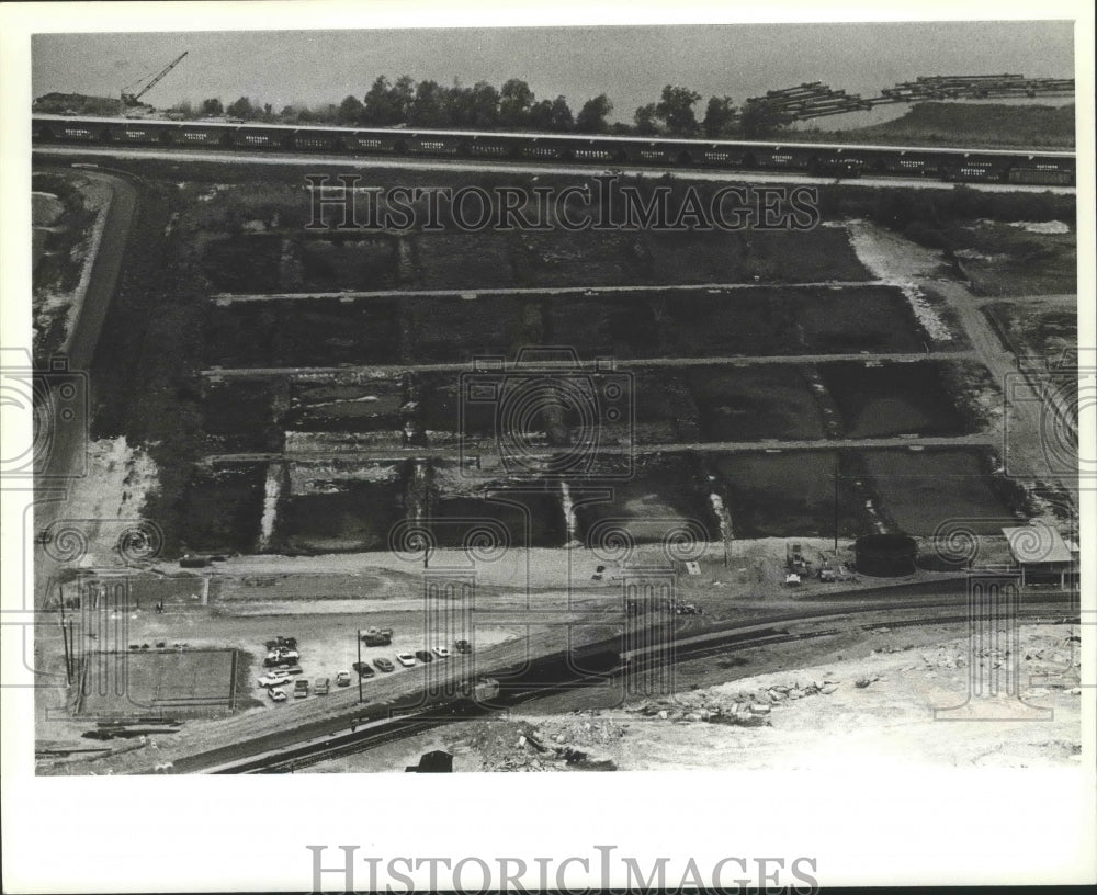 1982 Press Photo Alabama State Docks, McDuffie Island Waste & Sewage plant. - Historic Images