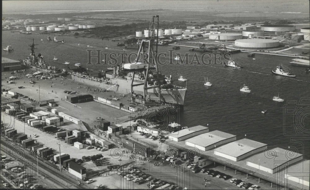 Air view of Alabama State Docks.-Historic Images