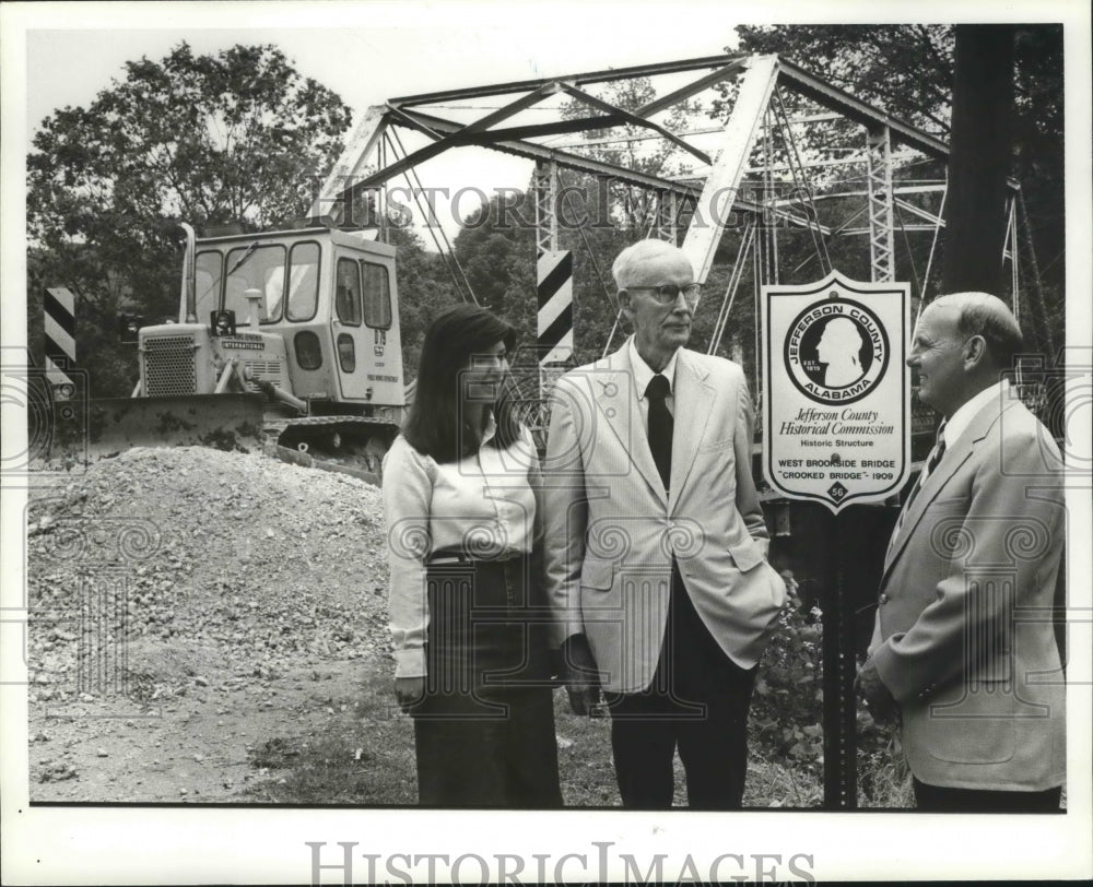 1981 Press Photo Alabama-Sandra Patton, Dr. John Bryan and Roland Burr. - Historic Images