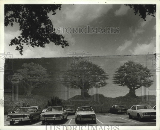 1979 Press Photo Michael Mojher's Mural, 7th Avenue N. and 19th St., Birmingham - Historic Images