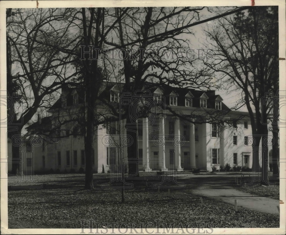 1954 Press Photo Alabama-Founders&#39; Hall at Athens State Female College - Historic Images