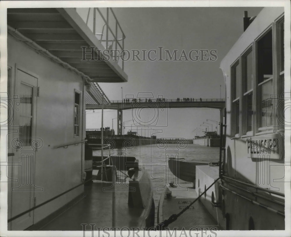 1959 Boats Docked at Wilson Dam in Alabama-Historic Images