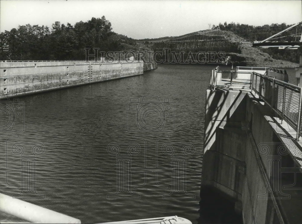 1978 Press Photo All Quiet at Bankhead Lock 17 in Alabama - abna07469 - Historic Images