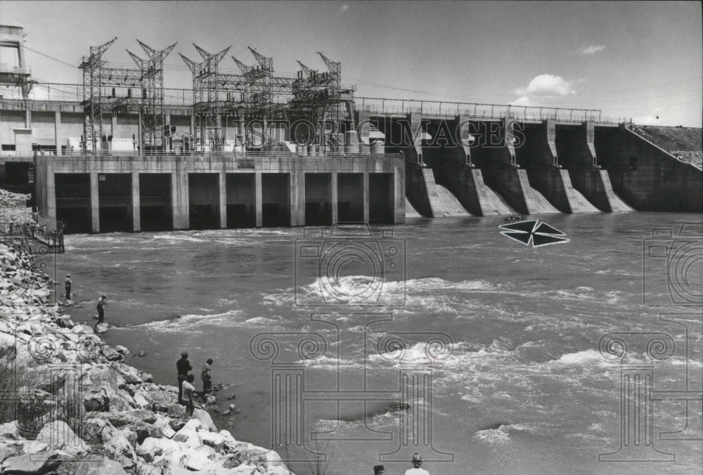 1978 Press Photo Logan Martin Dam in Alabama - abna07512 - Historic Images