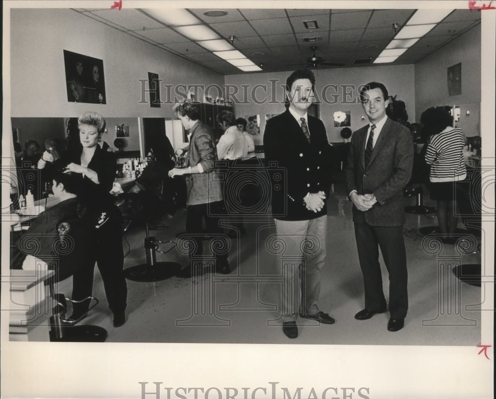 1988 Press Photo Alabama-Birmingham&#39;s 1st. Place Family Hair Care Center owners. - Historic Images