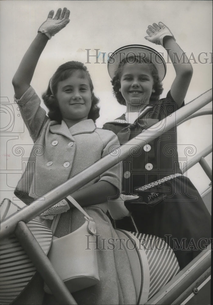 1959 Press Photo Alabama-"Little Miss Cotton Contestants" off to carnival. - Historic Images