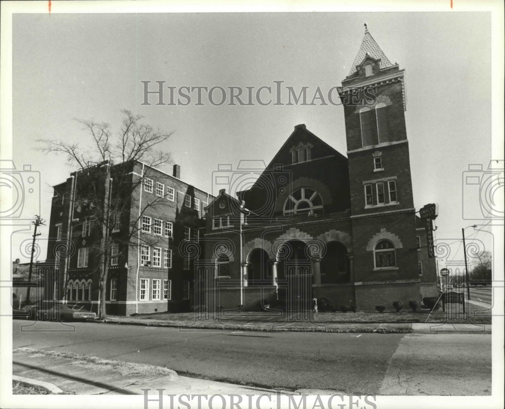 1981 Press Photo Alabama-Ensley Methodist Church building in Birmingham. - Historic Images