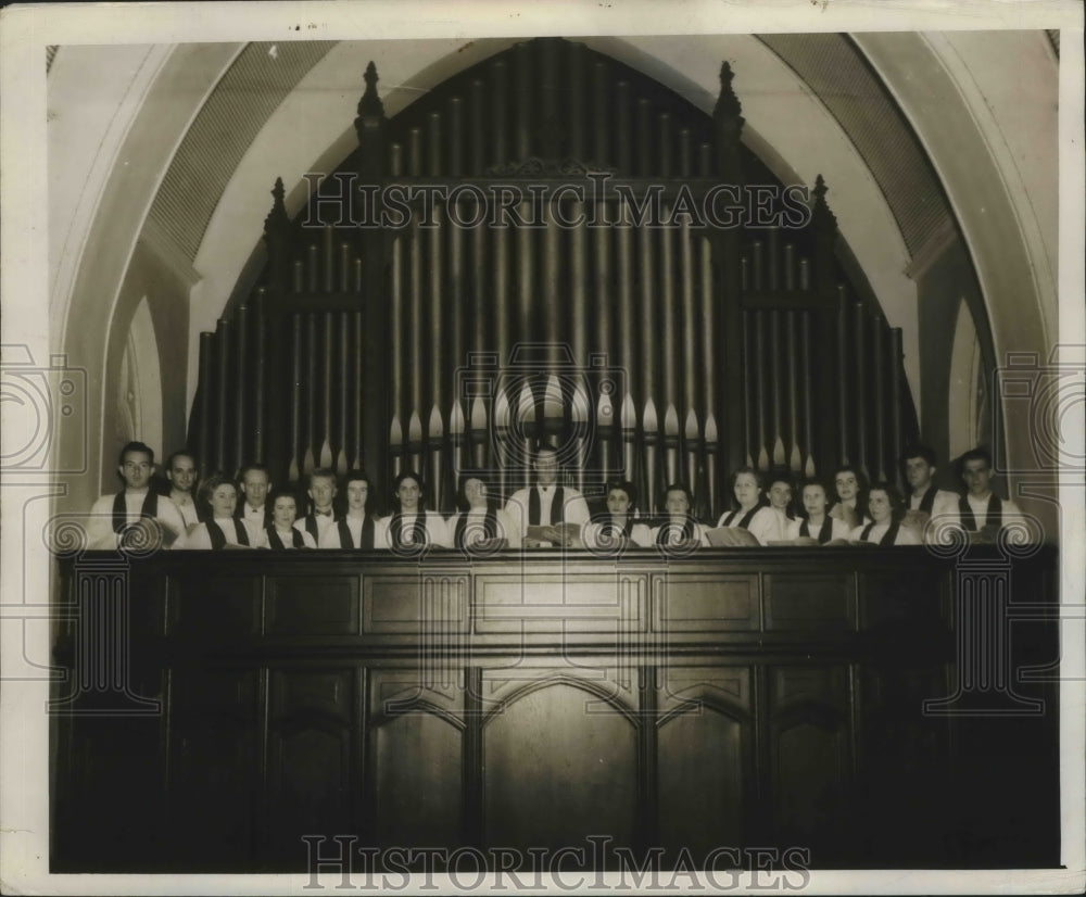 1948 Press Photo Alabama-Birmingham&#39;s First Presbyterian Church Choir. - Historic Images