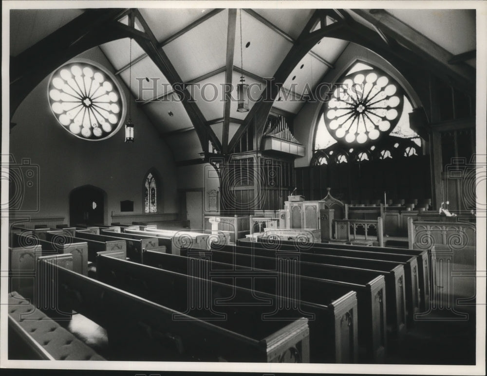 1988 Press Photo Alabama-Birmingham South Highland Presbyterian Church sanctuary - Historic Images
