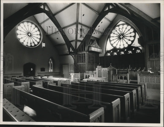 1988 Press Photo Alabama-Birmingham South Highland Presbyterian Church sanctuary - Historic Images