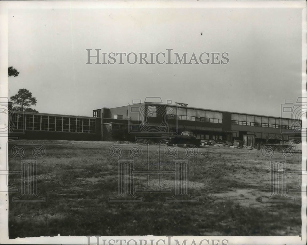 1953 Press Photo Alabama-A new addition added to Etowah High School in Attalla. - Historic Images