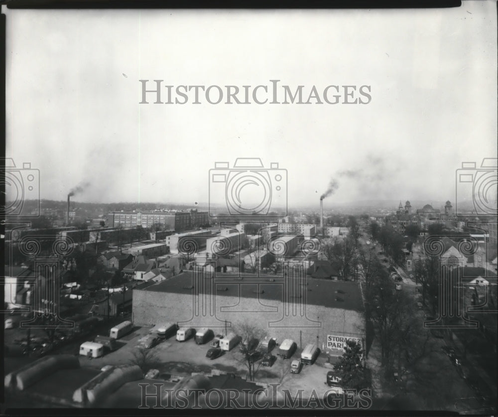 Press Photo Alabama-Air view of Central City Housing Project in Birmingham. - Historic Images