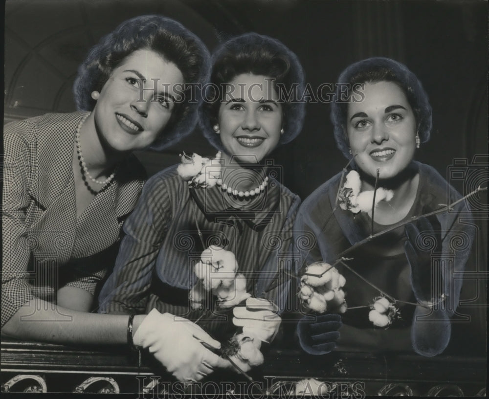 1959 Memphis, Tennessee-Magnolia State Trio seeks Cotton Crown.-Historic Images