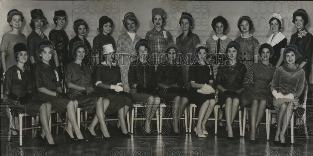 1961 Press Photo Contestants Competing for Alabama Maid of Cotton Title - Historic Images