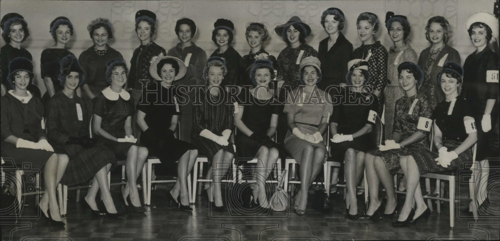 1961, Alabama Maid of Cotton Contestants Being Judged Today - Historic Images