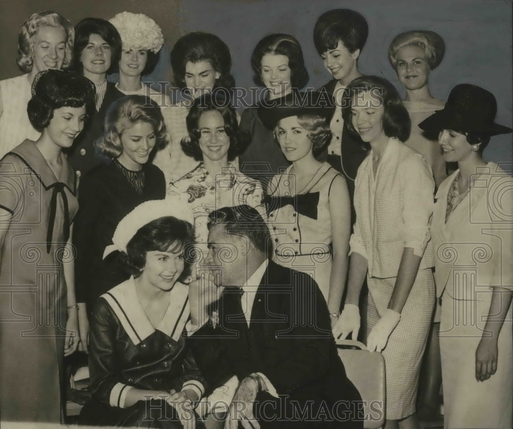 1964 Press Photo Jefferson County, Alabama Maid of Cotton Candidates - Historic Images