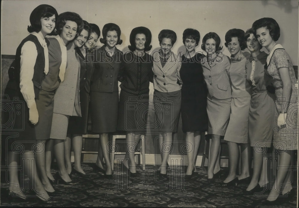 1965 Press Photo Alabama-Maids of Cotton contestants at final judging. - Historic Images