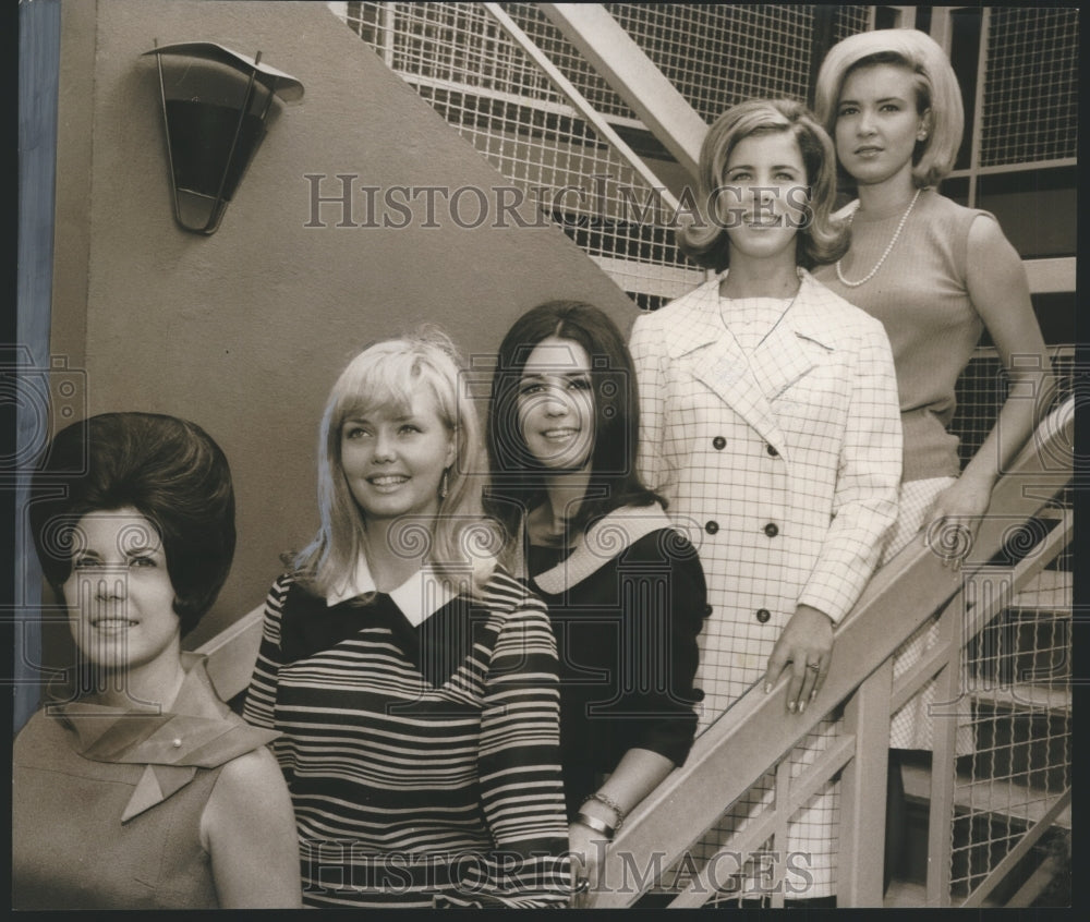 1967, Alabama-Jefferson County&#39;s Maid of Cotton final candidates. - Historic Images