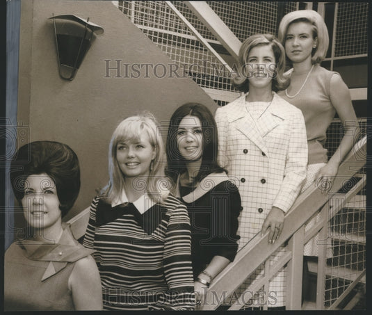 1967, Alabama-Jefferson County's Maid of Cotton final candidates. - Historic Images