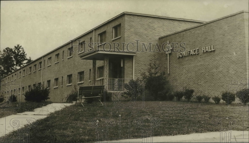 1962 Press Photo Boniface Hall Dormitory, St. Bernard&#39;s Abbey-College, Alabama - Historic Images