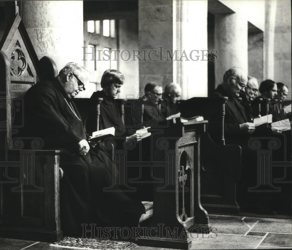 St. Bernard's Abbot Hillary, left, St. Leads Psalm Reading, Alabama-Historic Images