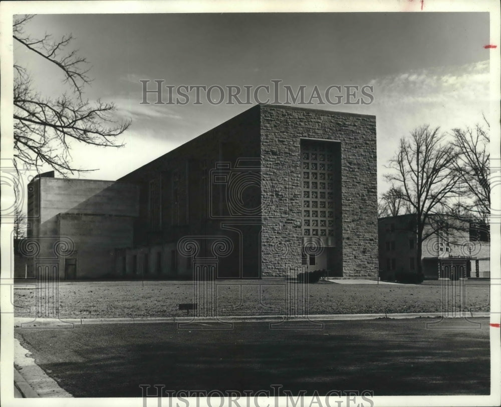 1967 Press Photo St. Bernard College Jubilee Year Mass in New Chapel, Alabama - Historic Images