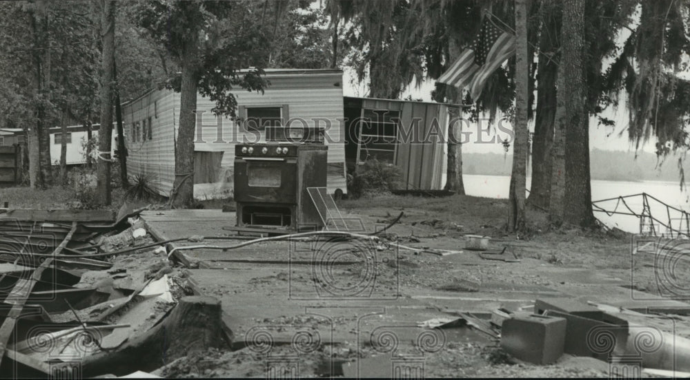 1979 Home Site Near Autaugaville, Alabama After Flooding-Historic Images