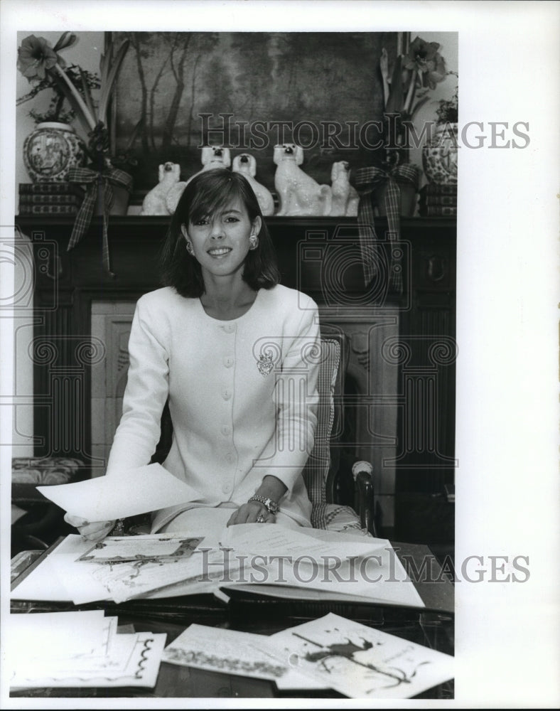 1991 Press Photo Alabama-Sally Carl, president of Birmingham Debutantes Club. - Historic Images