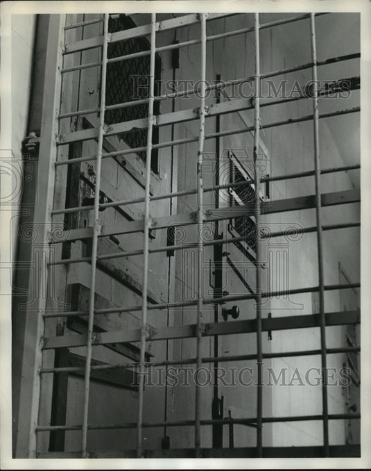 1964 Chalkville-Bar doors at Alabama State Training School for girls-Historic Images