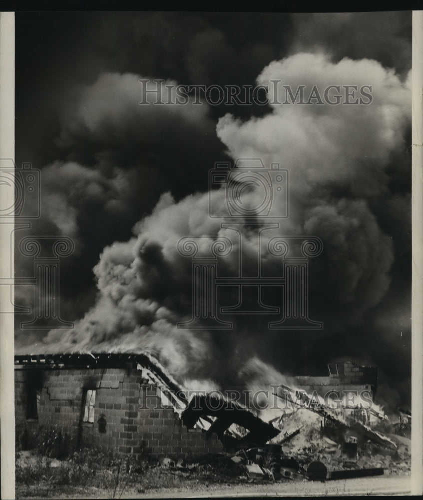 1951, Alabama-Cement Products Company plant in Birmingham destroyed. - Historic Images