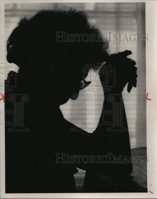 1986 Alabama-A quiet moment for a Fairfield Rest Home resident.-Historic Images