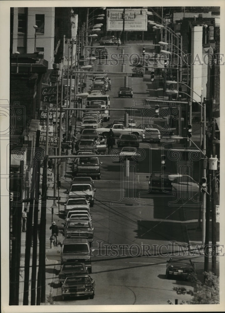 1986 Press Photo Alabama-19th Street in Ensley, scene of several murders. - Historic Images