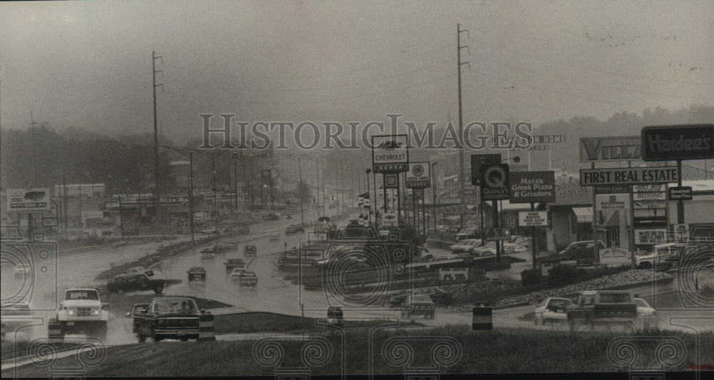 1989 Press Photo Parkway East, Center Point, Alabama, Looking South - abna09584 - Historic Images