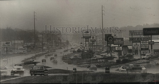 1989 Press Photo Parkway East, Center Point, Alabama, Looking South - abna09584 - Historic Images