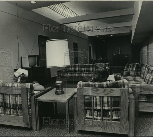 1977, Alabama-Girls relax in cottage at Chalkville Training School. - Historic Images