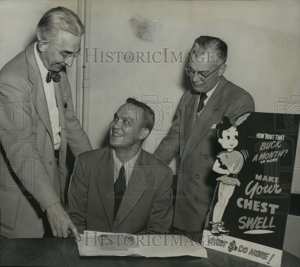 1951 Press Photo Jefferson County Community Chest Ready For Drive, in Bessemer - Historic Images