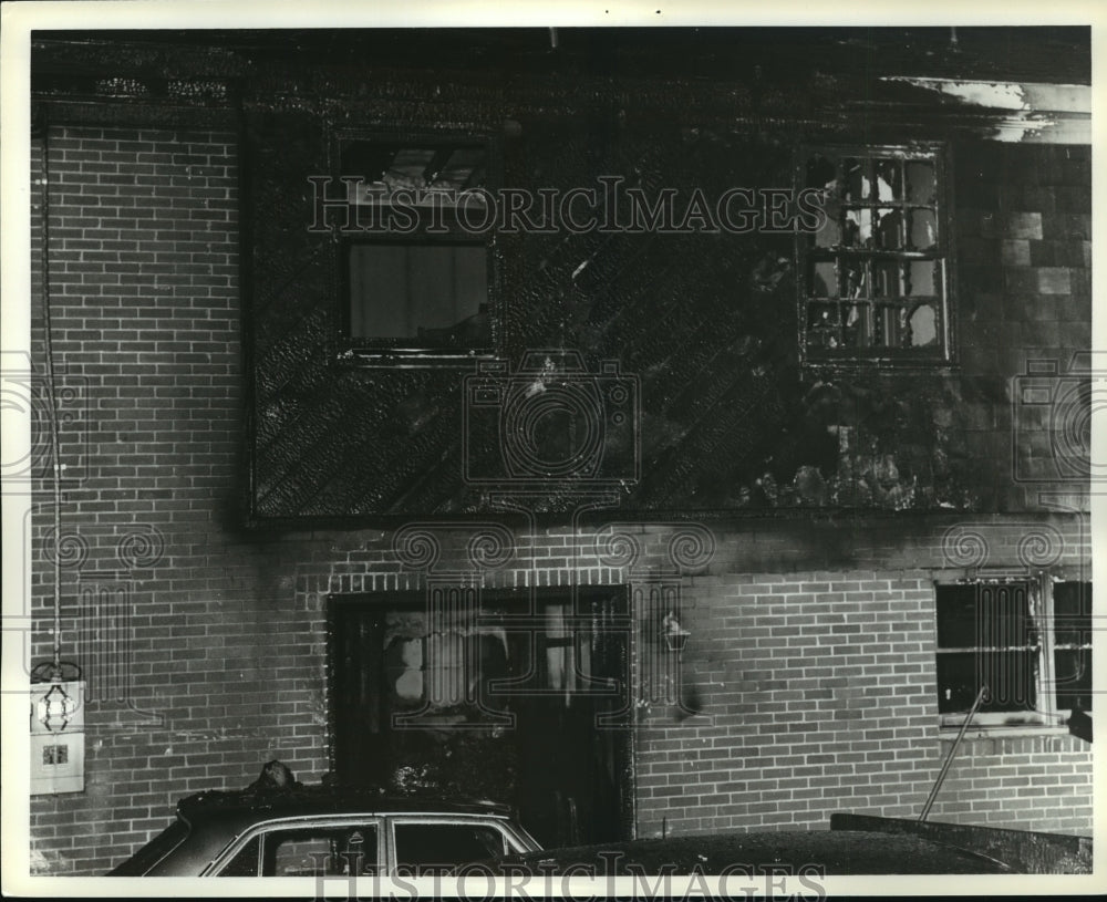 1979 Press Photo Alabama-Charred building from fire in Birmingham. - abna09827 - Historic Images